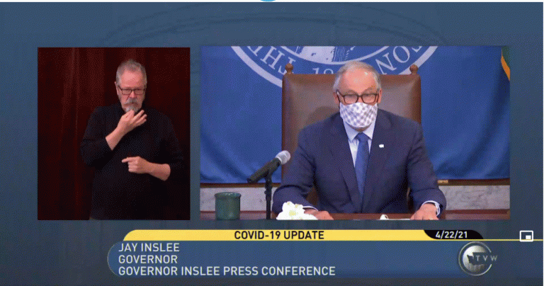 WA Governor Press Briefing 4-22-2021