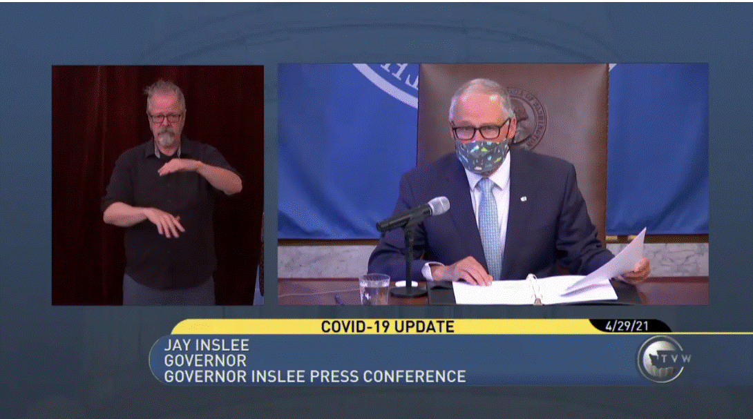 Washington State Governor Jay Inslee Media Availability (4.29.2021)