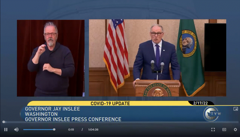 Washington State Governor Jay Inslee Media Availability (2.17.22)
